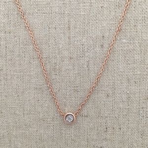 Stella & Dot The Wishing Necklace - Rose Gold